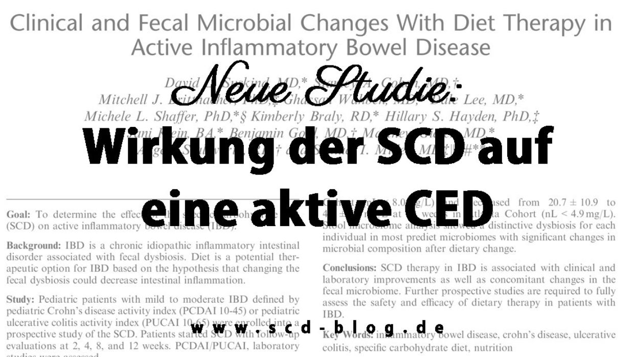 Neue Studie zur Wirkung der SCD auf eine aktive chronisch-entzündliche Darmerkrankung