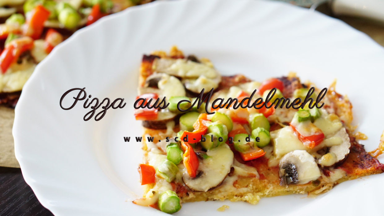 Pizza aus Mandelmehl