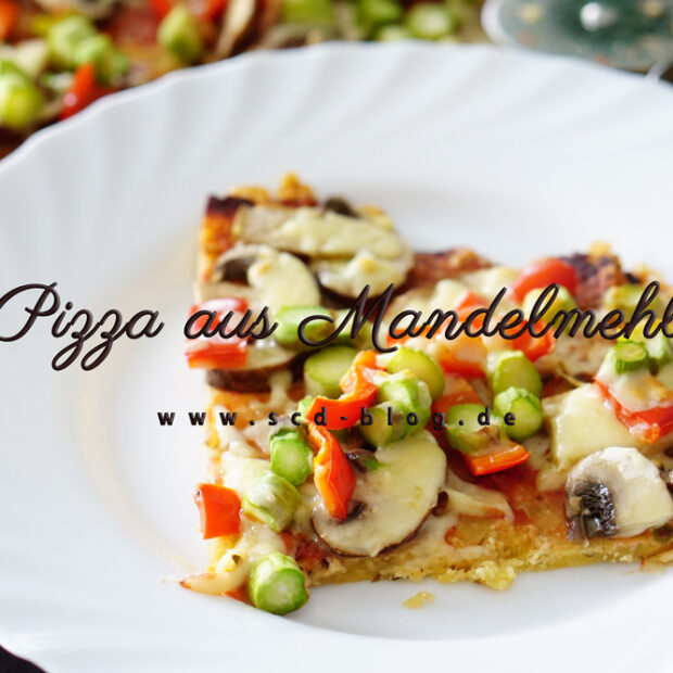 Pizza aus Mandelmehl